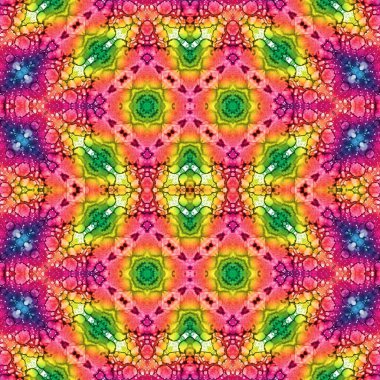 Kusursuz kaleydoskop deseni. Soyut doku. Yaratıcı ve kusursuz bir arkaplan