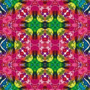 Kusursuz kaleydoskop deseni. Soyut doku. Yaratıcı ve kusursuz bir arkaplan