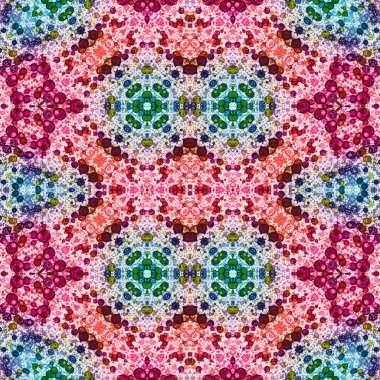 Kusursuz kaleydoskop deseni. Soyut doku. Yaratıcı ve kusursuz bir arkaplan