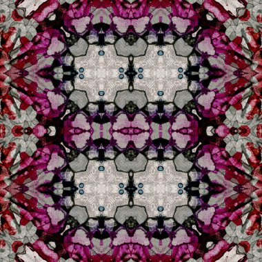 Kusursuz kaleydoskop deseni. Soyut doku. Yaratıcı ve kusursuz bir arkaplan