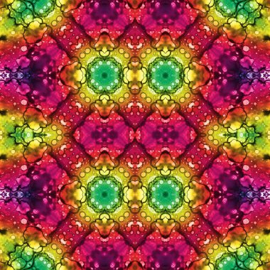 Kusursuz kaleydoskop deseni. Soyut doku. Yaratıcı ve kusursuz bir arkaplan