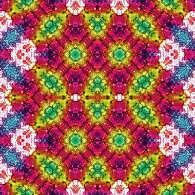 Kusursuz kaleydoskop deseni. Soyut doku. Yaratıcı ve kusursuz bir arkaplan