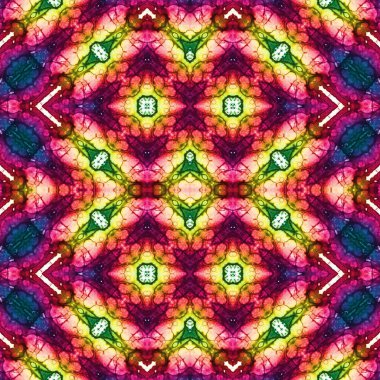 Kusursuz kaleydoskop deseni. Soyut doku. Yaratıcı ve kusursuz bir arkaplan