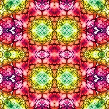 Kusursuz kaleydoskop deseni. Soyut doku. Yaratıcı ve kusursuz bir arkaplan