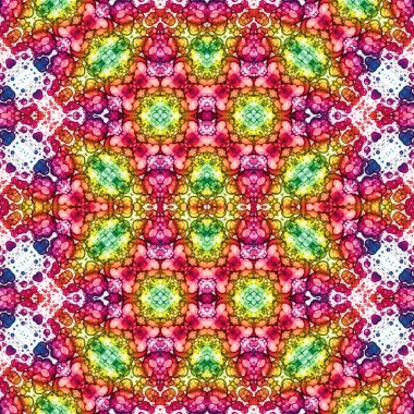 Kusursuz kaleydoskop deseni. Soyut doku. Yaratıcı ve kusursuz bir arkaplan