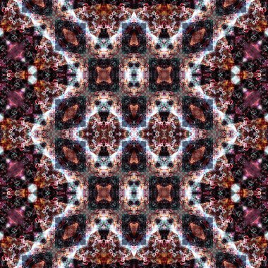 Kusursuz kaleydoskop deseni. Soyut doku. Yaratıcı ve kusursuz bir arkaplan