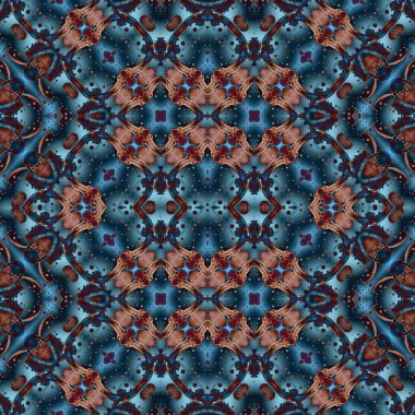 Kusursuz kaleydoskop deseni. Soyut doku. Yaratıcı ve kusursuz bir arkaplan