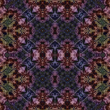 Kusursuz kaleydoskop deseni. Soyut doku. Yaratıcı ve kusursuz bir arkaplan