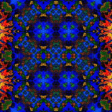 Kusursuz kaleydoskop deseni. Soyut doku. Yaratıcı ve kusursuz bir arkaplan