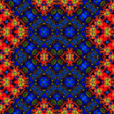 Kusursuz kaleydoskop deseni. Soyut doku. Yaratıcı ve kusursuz bir arkaplan