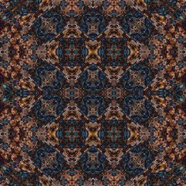 Kusursuz kaleydoskop deseni. Soyut doku. Yaratıcı ve kusursuz bir arkaplan