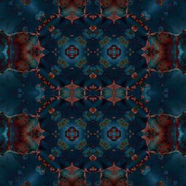 Kusursuz kaleydoskop deseni. Soyut doku. Yaratıcı ve kusursuz bir arkaplan