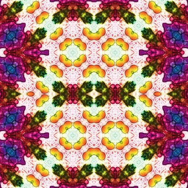 Kusursuz kaleydoskop deseni. Soyut doku. Yaratıcı ve kusursuz bir arkaplan