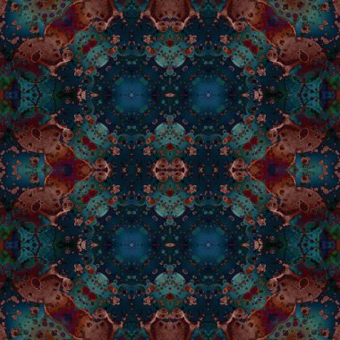 Kusursuz kaleydoskop deseni. Soyut doku. Yaratıcı ve kusursuz bir arkaplan