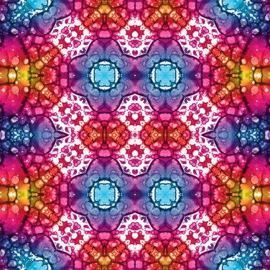 Kusursuz kaleydoskop deseni. Soyut doku. Yaratıcı ve kusursuz bir arkaplan