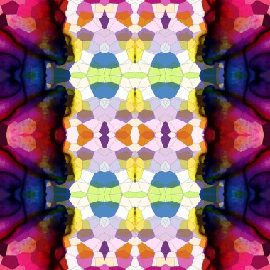 Kusursuz kaleydoskop deseni. Soyut doku. Yaratıcı ve kusursuz bir arkaplan