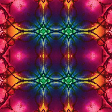 Kusursuz kaleydoskop deseni. Soyut doku. Yaratıcı ve kusursuz bir arkaplan