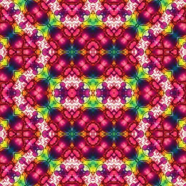 Kusursuz kaleydoskop deseni. Soyut doku. Yaratıcı ve kusursuz bir arkaplan