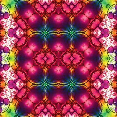 Kusursuz kaleydoskop deseni. Soyut doku. Yaratıcı ve kusursuz bir arkaplan