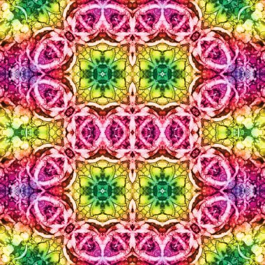 Kusursuz kaleydoskop deseni. Soyut doku. Yaratıcı ve kusursuz bir arkaplan