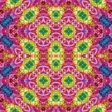 Kusursuz kaleydoskop deseni. Soyut doku. Yaratıcı ve kusursuz bir arkaplan