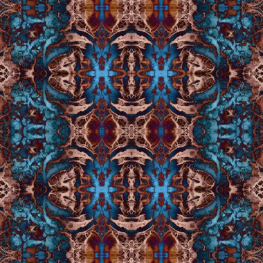 Kusursuz kaleydoskop deseni. Soyut doku. Yaratıcı ve kusursuz bir arkaplan