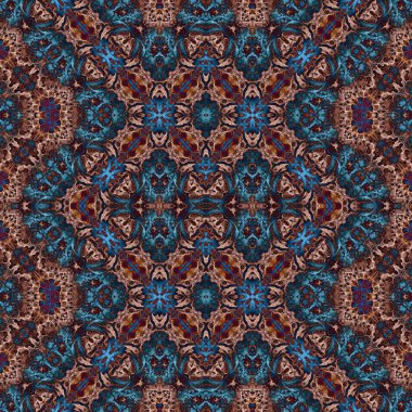 Kusursuz kaleydoskop deseni. Soyut doku. Yaratıcı ve kusursuz bir arkaplan