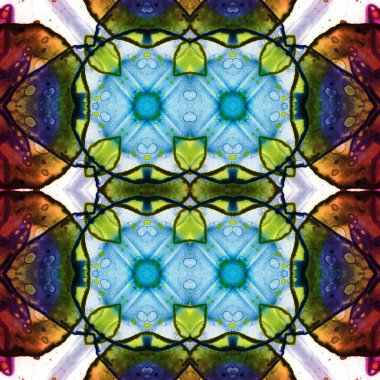 Kusursuz kaleydoskop deseni. Soyut doku. Yaratıcı ve kusursuz bir arkaplan