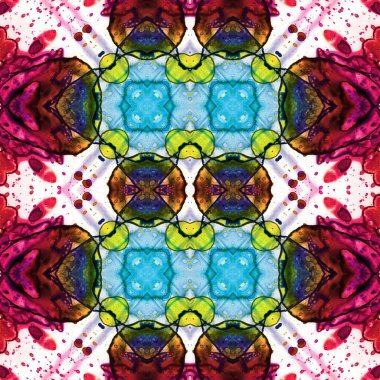 Kusursuz kaleydoskop deseni. Soyut doku. Yaratıcı ve kusursuz bir arkaplan