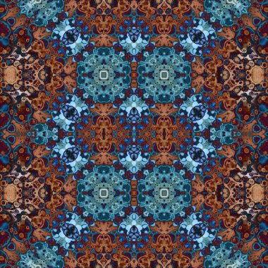 Kusursuz kaleydoskop deseni. Soyut doku. Yaratıcı ve kusursuz bir arkaplan