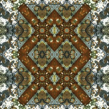 Kusursuz kaleydoskop deseni. Soyut doku. Yaratıcı ve kusursuz bir arkaplan