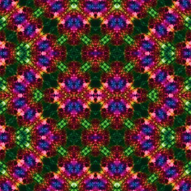 Kusursuz kaleydoskop deseni. Soyut doku. Yaratıcı ve kusursuz bir arkaplan