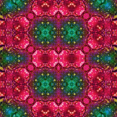 Kusursuz kaleydoskop deseni. Soyut doku. Yaratıcı ve kusursuz bir arkaplan