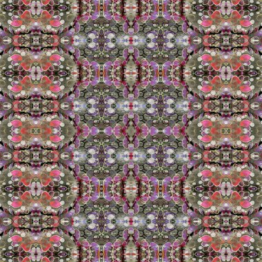 Kusursuz kaleydoskop deseni. Soyut doku. Yaratıcı ve kusursuz bir arkaplan