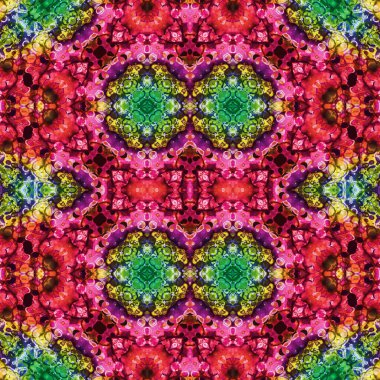 Kusursuz kaleydoskop deseni. Soyut doku. Yaratıcı ve kusursuz bir arkaplan