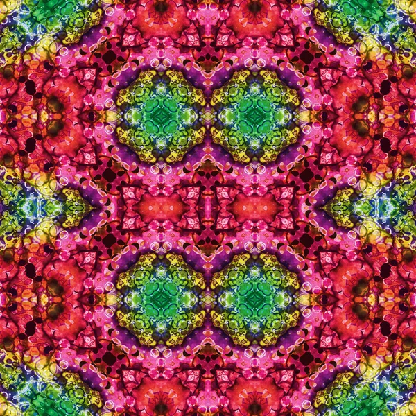 Kusursuz kaleydoskop deseni. Soyut doku. Yaratıcı ve kusursuz bir arkaplan