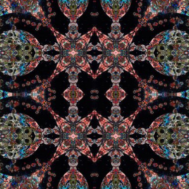 Geometrik şekil, kaleydoskop deseni, iç mekan, tekstil, süs eşyası, sanatsal, modern sanat, dokulu, modern desen, çağdaş, arka plan, tarz, konsept, dekor, dekorasyon, simetrik, kusursuz, parlak, güzel, efekt, simetri, mozaik, şekil