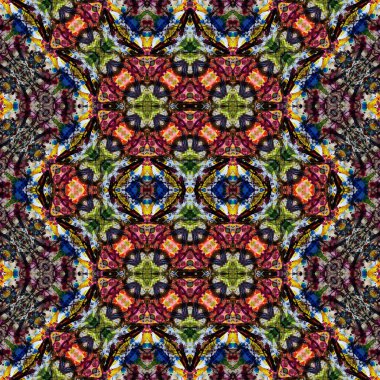 Geometrik şekil, kaleydoskop deseni, iç mekan, tekstil, süs eşyası, sanatsal, modern sanat, dokulu, modern desen, çağdaş, arka plan, tarz, konsept, dekor, dekorasyon, simetrik, kusursuz, parlak, güzel, efekt, simetri, mozaik, şekil