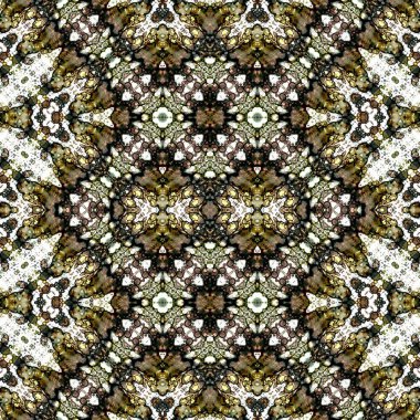 Kusursuz kaleydoskop deseni. Soyut doku. Yaratıcı ve kusursuz bir arkaplan