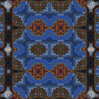 Kusursuz kaleydoskop deseni. Soyut doku. Yaratıcı ve kusursuz bir arkaplan