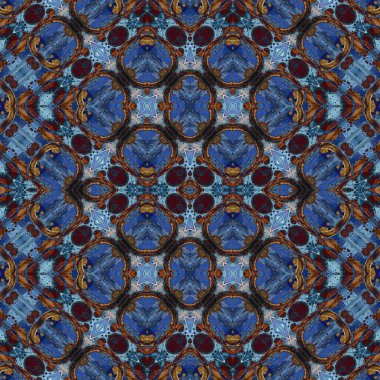 Kusursuz kaleydoskop deseni. Soyut doku. Yaratıcı ve kusursuz bir arkaplan