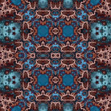 Kusursuz kaleydoskop deseni. Soyut doku. Yaratıcı ve kusursuz bir arkaplan