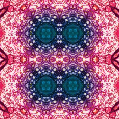 Kusursuz kaleydoskop deseni. Soyut doku. Yaratıcı ve kusursuz bir arkaplan