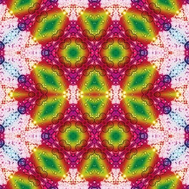 Kusursuz kaleydoskop deseni. Soyut doku. Yaratıcı ve kusursuz bir arkaplan