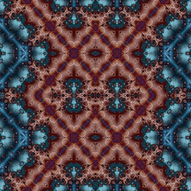 Kusursuz kaleydoskop deseni. Soyut doku. Yaratıcı ve kusursuz bir arkaplan