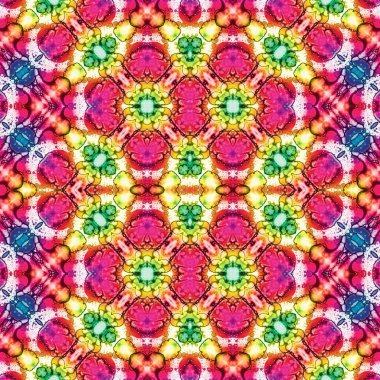 Kusursuz kaleydoskop deseni. Soyut doku. Yaratıcı ve kusursuz bir arkaplan