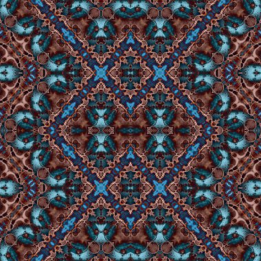 Kusursuz kaleydoskop deseni. Soyut doku. Yaratıcı ve kusursuz bir arkaplan