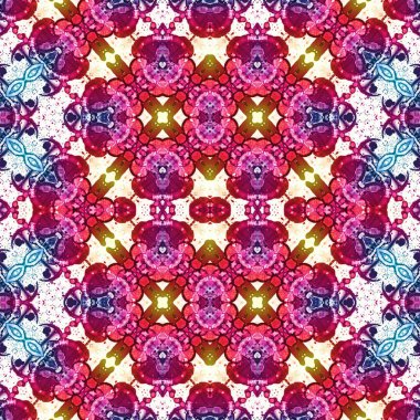 Kusursuz kaleydoskop deseni. Soyut doku. Yaratıcı ve kusursuz bir arkaplan