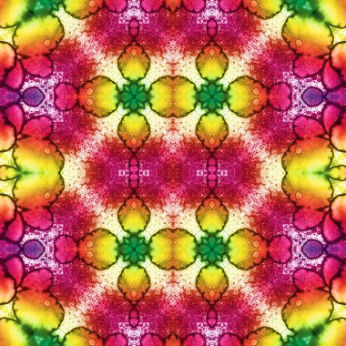 Kusursuz kaleydoskop deseni. Soyut doku. Yaratıcı ve kusursuz bir arkaplan