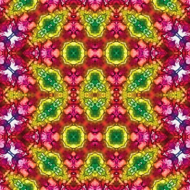 Kusursuz kaleydoskop deseni. Soyut doku. Yaratıcı ve kusursuz bir arkaplan